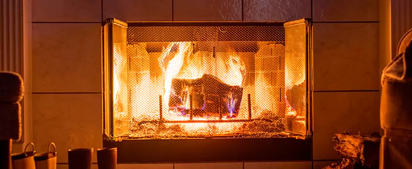 Mendota Hearth Landscape Fireplace Installation in Corsicana, Texas