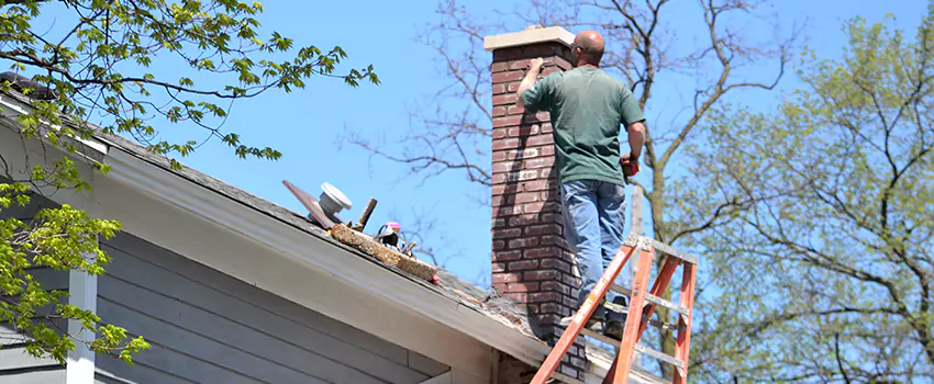 Vinyl and PVC Chimney Flashing Installation in Corsicana, TX