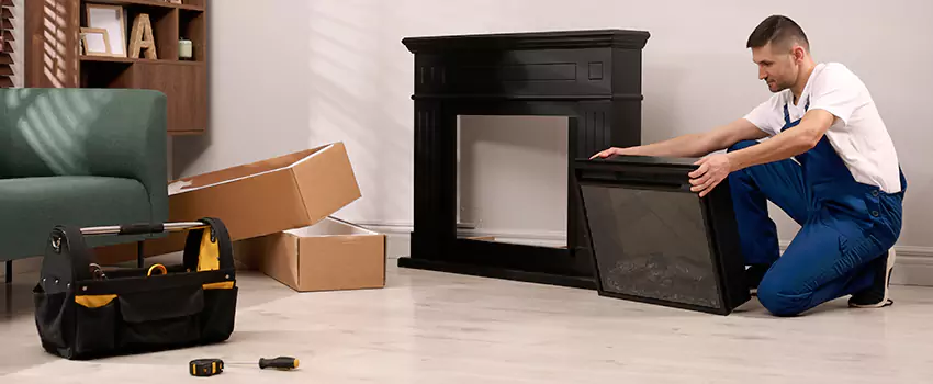 Old Rusted Metal Fireplace Repair And Replacement in Corsicana, TX