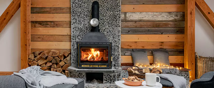 Thelin Hearth Products Direct Vent Gas Stove Fireplace Inspection in Corsicana, Texas